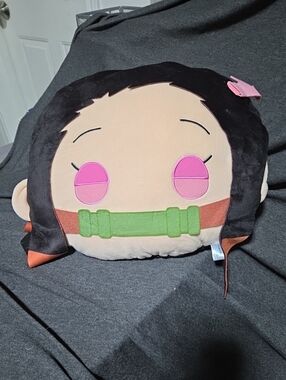 Kawaii Anime Character Face Plush Pillow